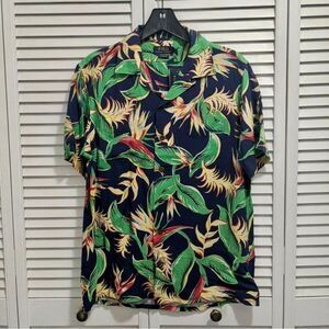 Polo Ralph Lauren Men’s Shirt Size Medium Floral Hawaiian Tropical Classic Fit